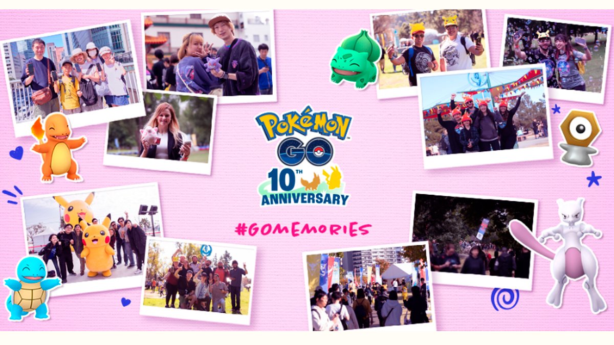 Banner da Sorteio 10º Aniversário Pokémon GO