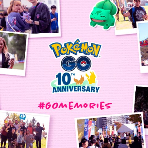 Banner quadrado da Sorteio 10º Aniversário Pokémon GO