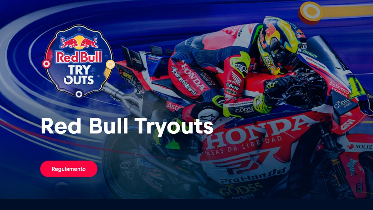 Banner da Promoção Red Bull Tryouts