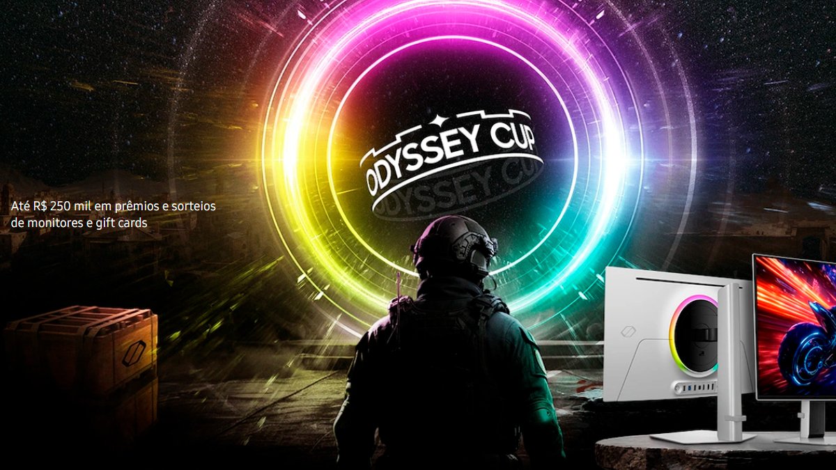 Banner da Promoção Samsung Odyssey Cup 2026
