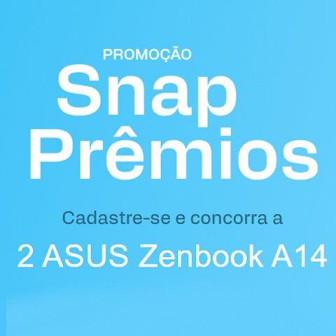 Banner quadrado da Snap Prêmios Notebook Asus