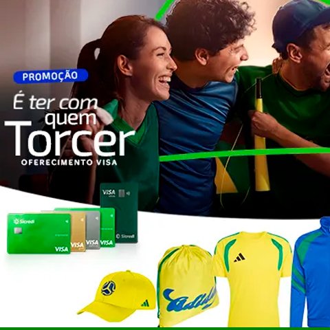 Banner quadrado da Sicredi Visa É Ter Com Quem Torcer