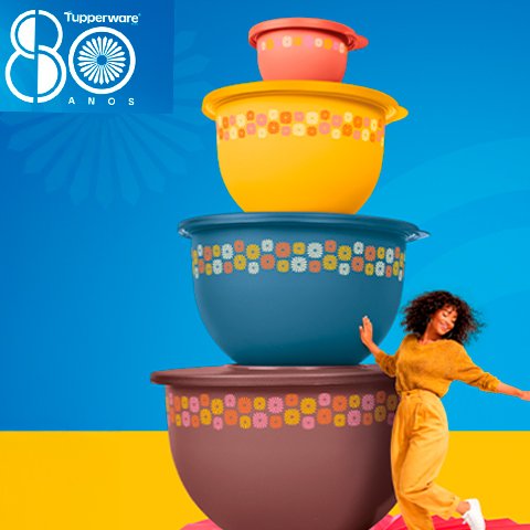 Banner quadrado da Tupperware Brinde Grátis Linha Murano