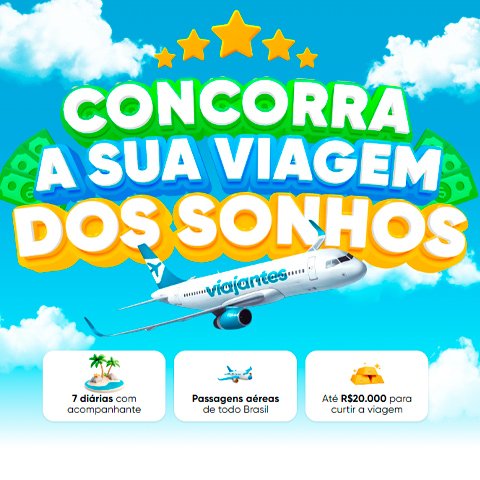 Banner quadrado da Promoção Viagem dos Sonhos