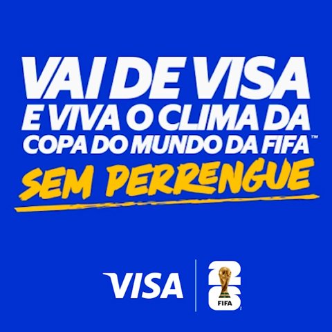 Banner quadrado da Visa Copa do Mundo da FIFA Sem Perrengue