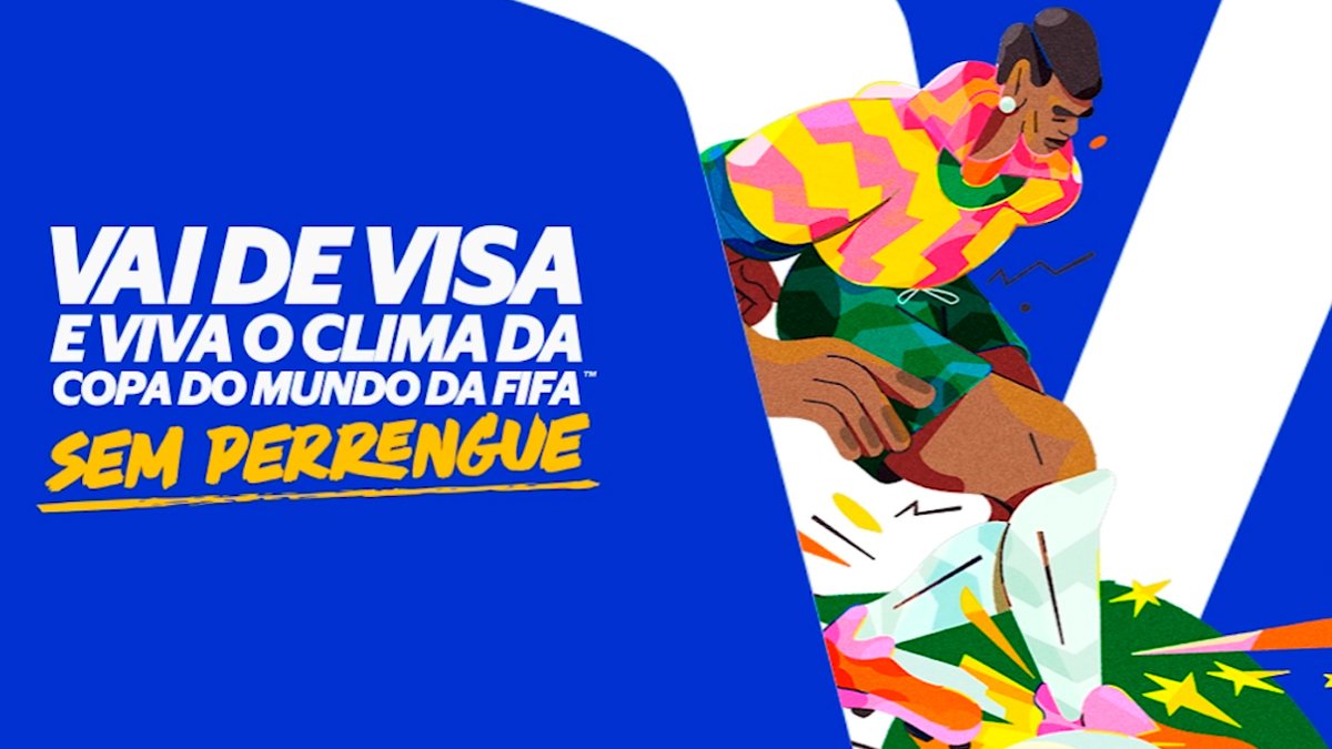 Banner da Visa Copa do Mundo da FIFA Sem Perrengue