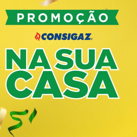 Banner quadrado da Promoção Consigaz na sua casa