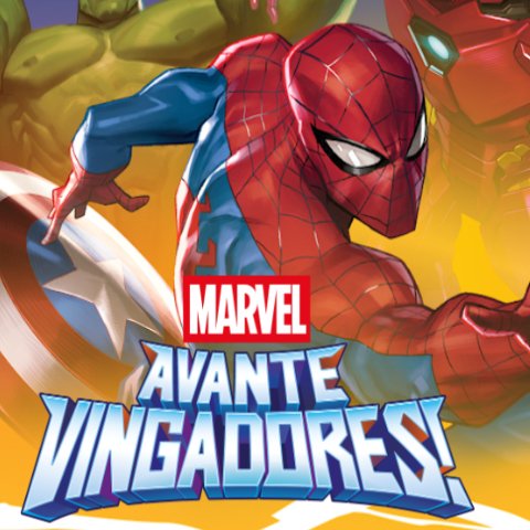 Banner quadrado da Marvel Avante Vingadores!