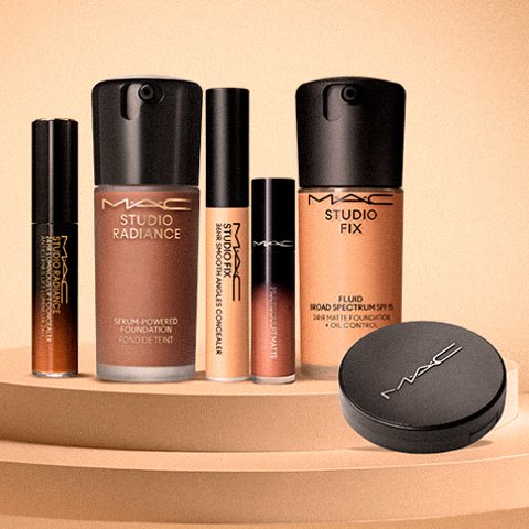 Banner quadrado da MAC: Ganhe Kit Grátis