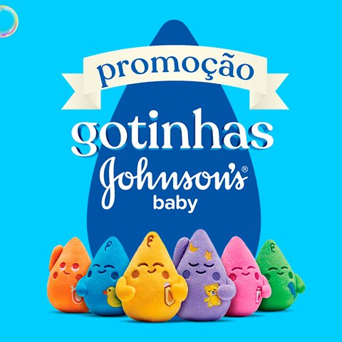 Banner quadrado da Gotinhas Johnson's Baby