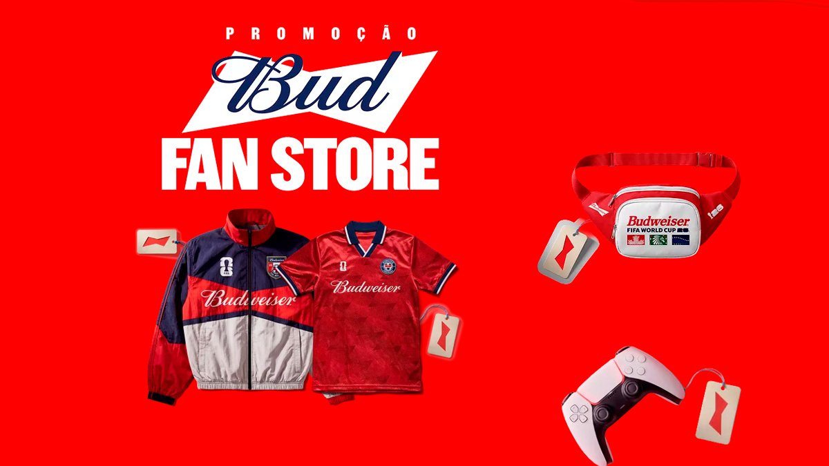 Banner da Budweiser Bud Fan Store