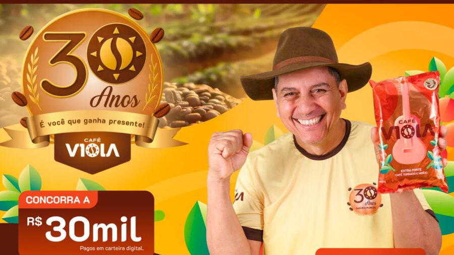 Banner da 30 Anos Café Viola
