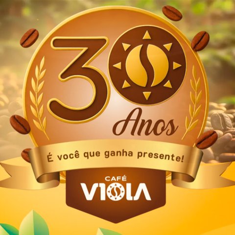 Banner quadrado da 30 Anos Café Viola