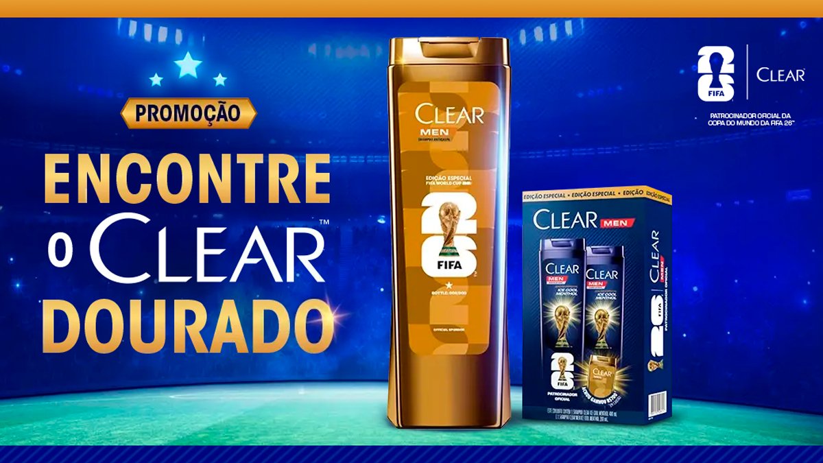 Banner da Encontre o Clear Dourado