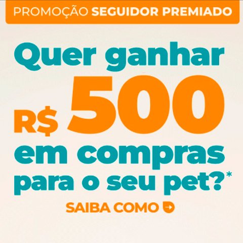 Banner quadrado da Seguidor Premiado Cobasi