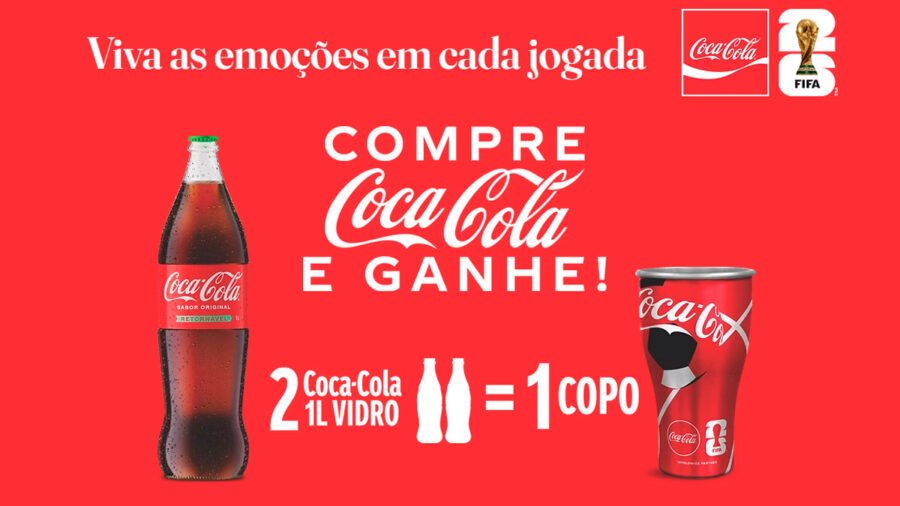 Banner da Coca-Cola Compre e Ganhe