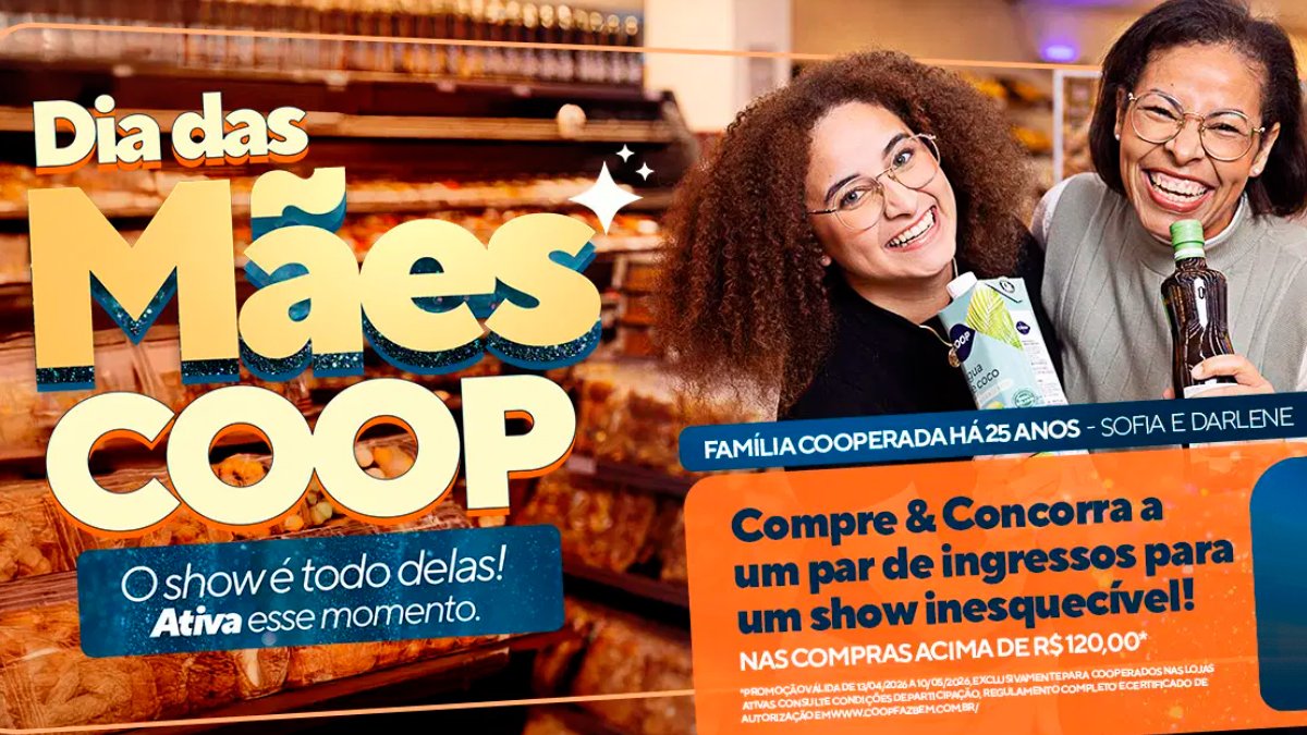 Banner da COOP Dia das Mães