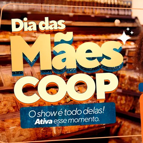 Banner quadrado da COOP Dia das Mães