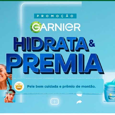 Banner quadrado da Garnier Hidrata & Premia