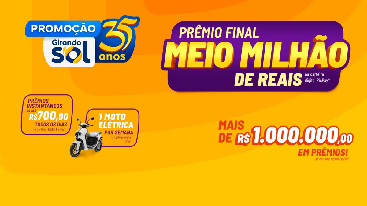 Banner da Girando Sol 35 Anos