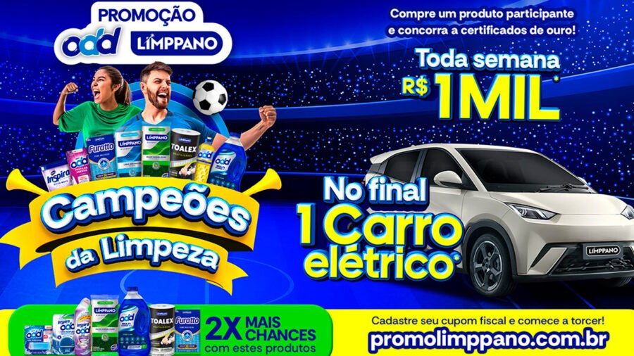 Banner da Limppano Campeões Da Limpeza