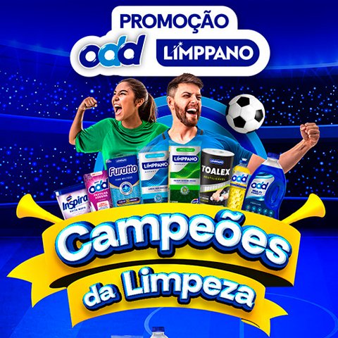 Banner quadrado da Limppano Campeões Da Limpeza