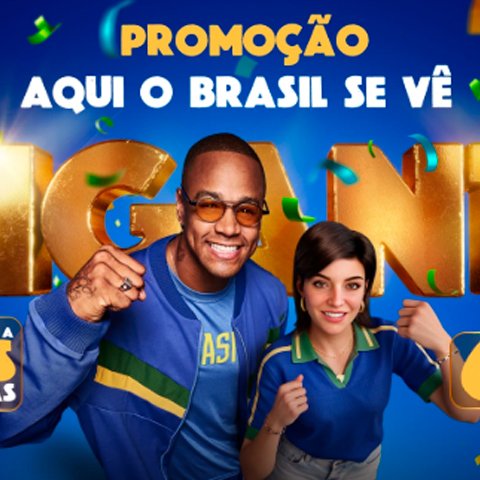 Banner quadrado da Magalu Aqui o Brasil se Vê Gigante