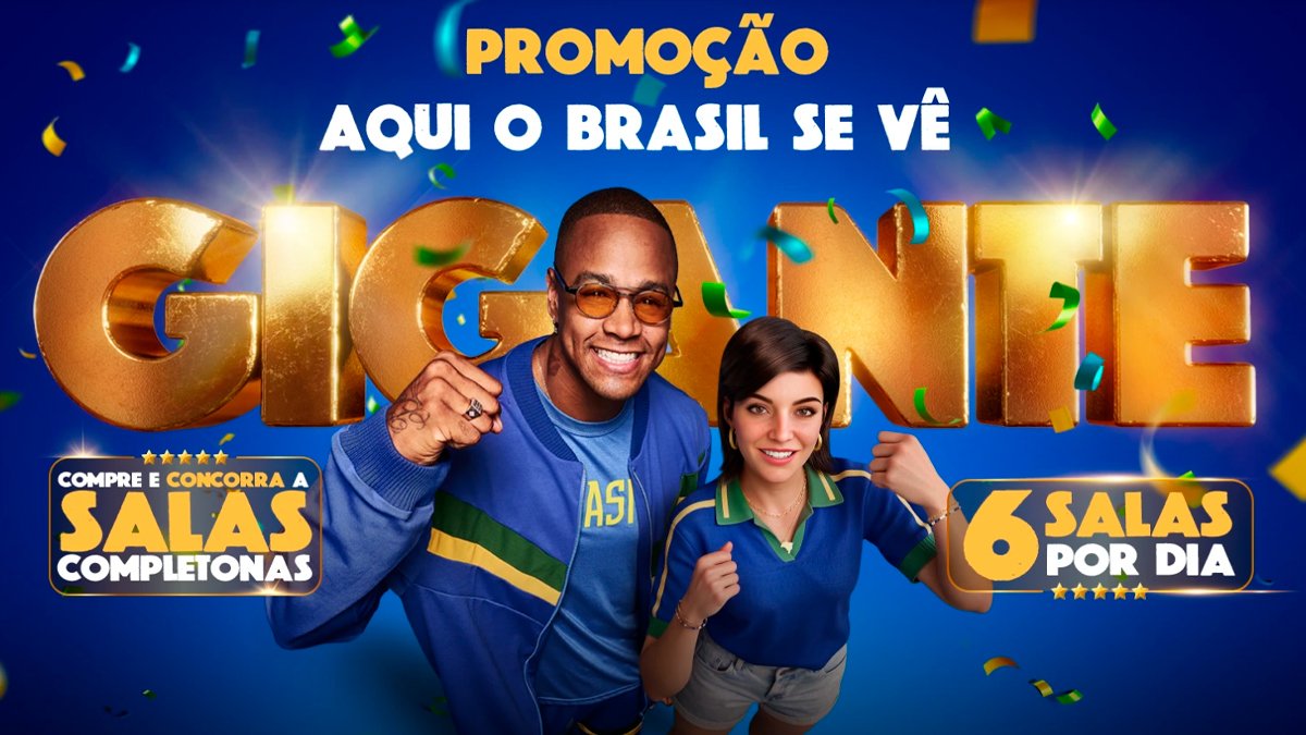 Banner da Magalu Aqui o Brasil se Vê Gigante