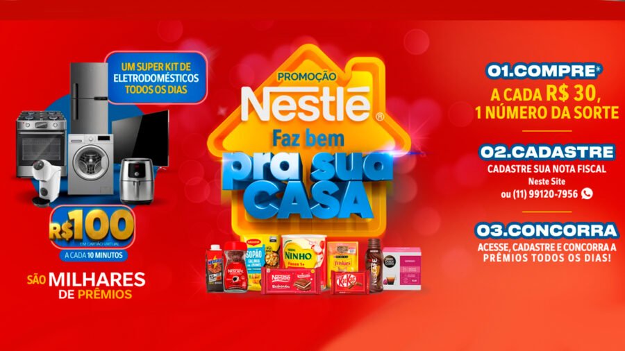 Banner da Nestlé Faz Bem Para Sua Casa