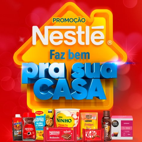 Banner quadrado da Nestlé Faz Bem Para Sua Casa