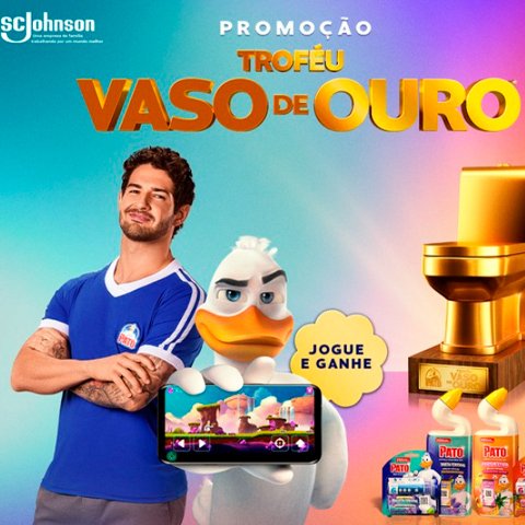 Banner quadrado da Pato Troféu Vaso de Ouro