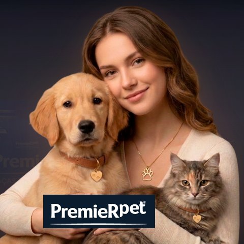Banner quadrado da Premier Pet Par Perfeito