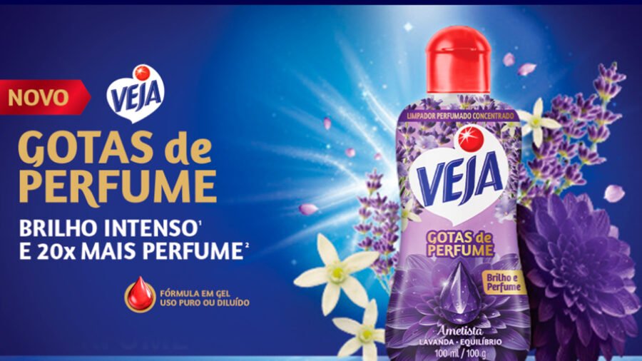 Banner da Brinde Grátis Veja Gotas de Perfume