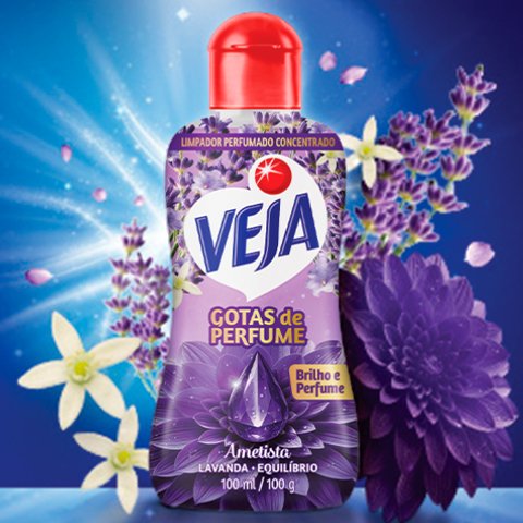 Banner quadrado da Brinde Grátis Veja Gotas de Perfume