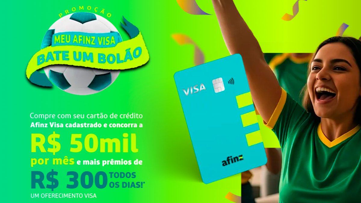 Banner da Meu Afinz Visa Bate Um Bolão