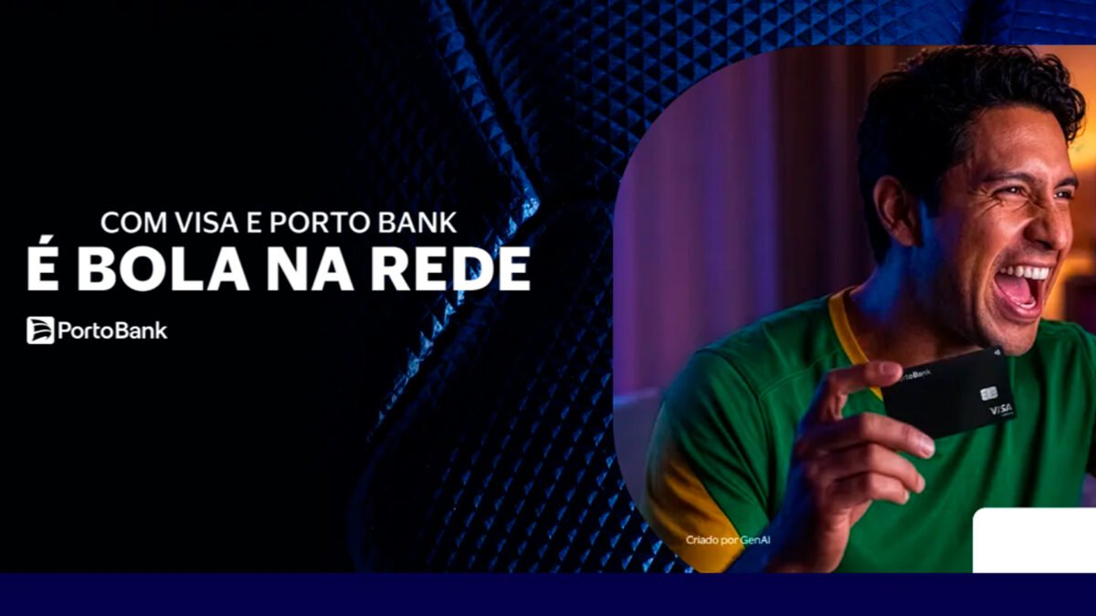Banner da Visa Porto Bank Bola na Rede