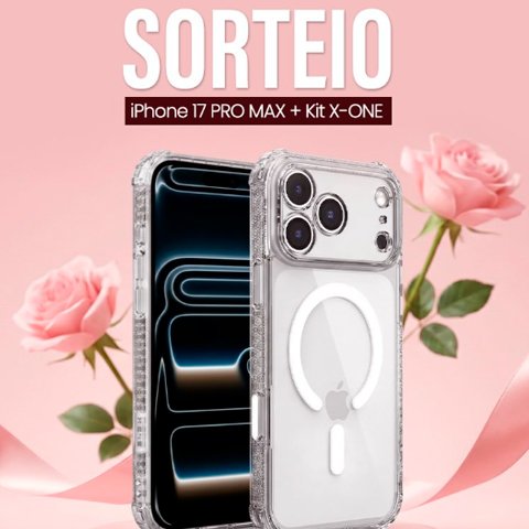 Banner quadrado da X-One Proteção de Mãe iPhone 17