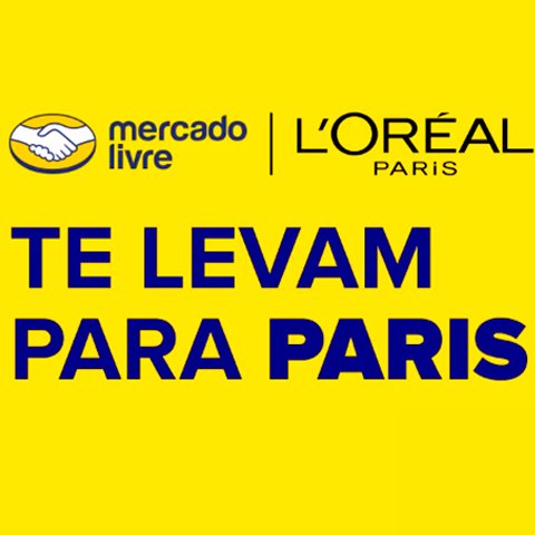 Banner quadrado da Mercado Livre E L'Oréal te levam para Paris