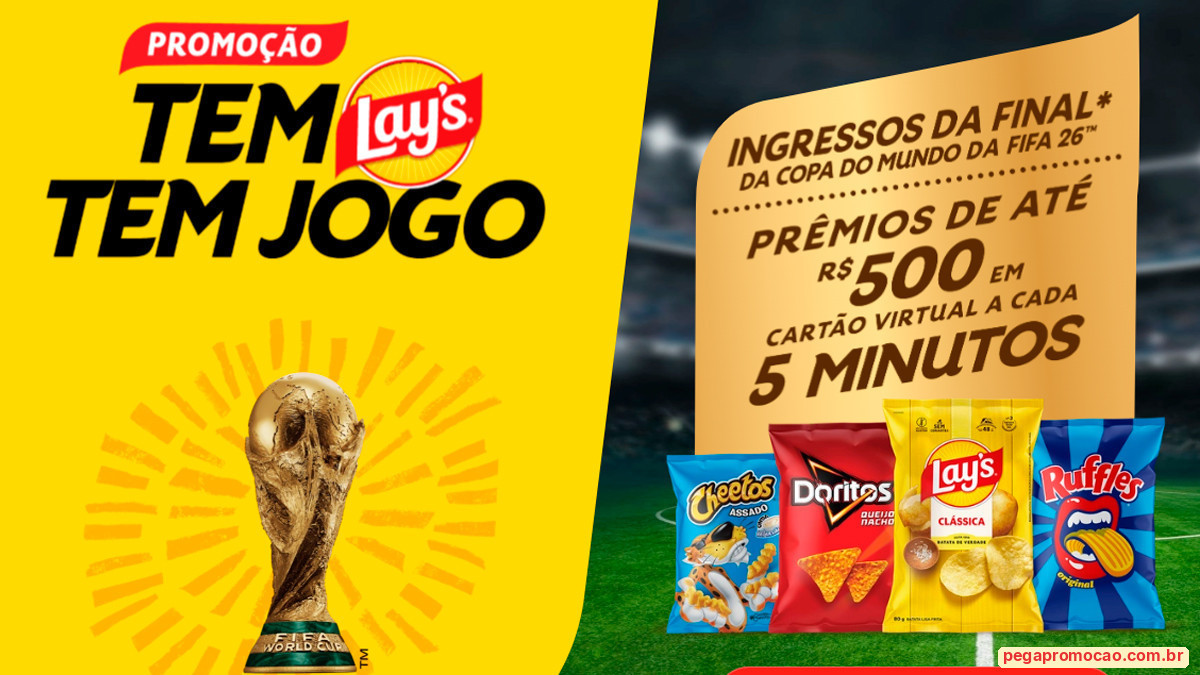 Banner da Tem Lay's Tem Jogo