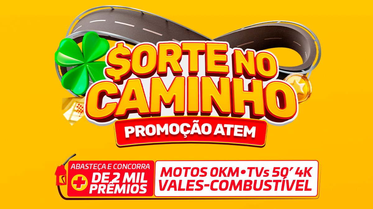Banner da Atem Sorte no Caminho