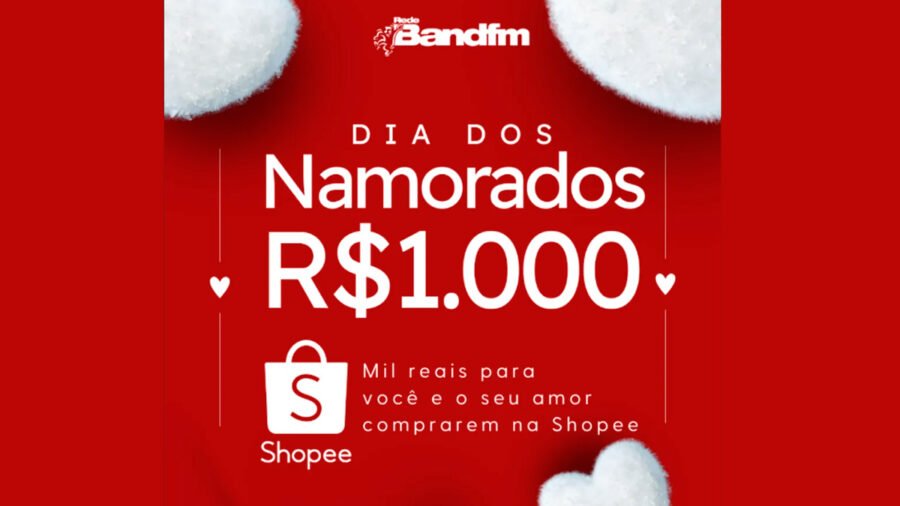 Banner da Dia dos Namorados Band FM