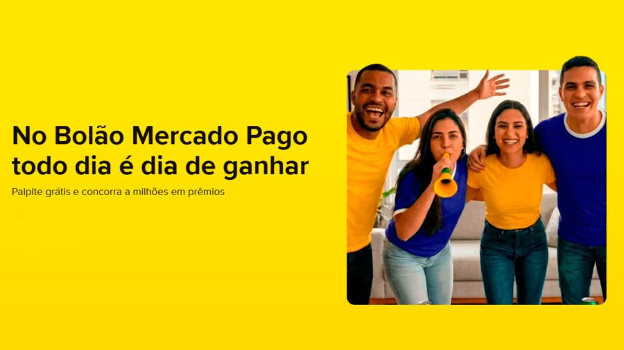 Banner da Bolão da Copa Mercado Pago