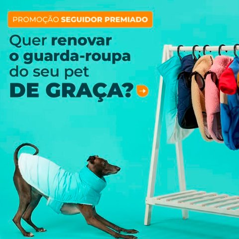 Banner quadrado da Cobasi Seguidor Premiado Roupas Pet