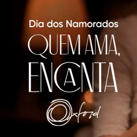 Banner quadrado da Oxford Dia dos Namorados