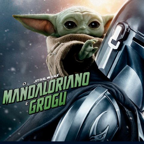 Banner quadrado da Disney+ Estreia Star Wars