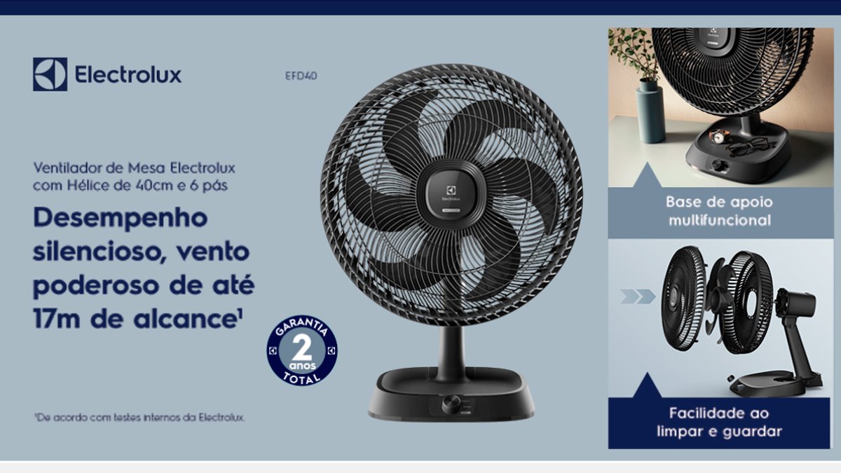 Banner da Ventilador Electrolux The Insiders