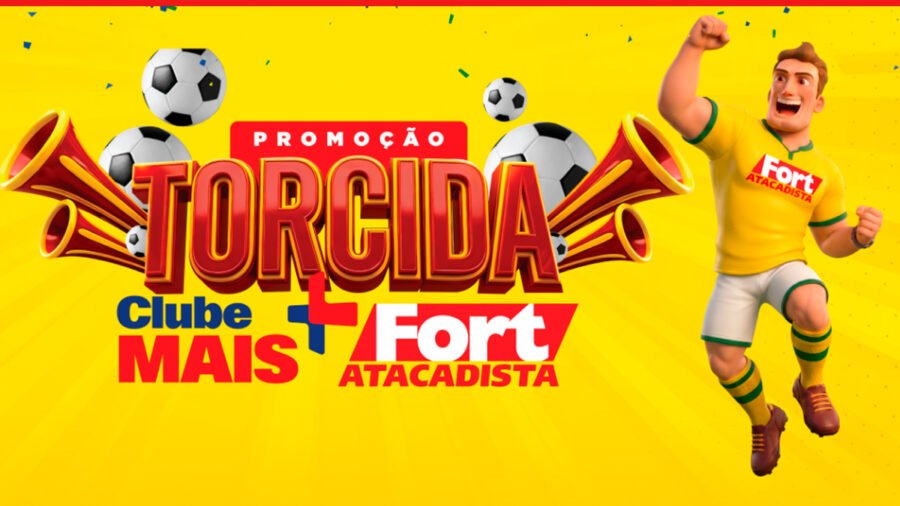 Banner da Promoção Torcida Clube Mais Fort Atacadista