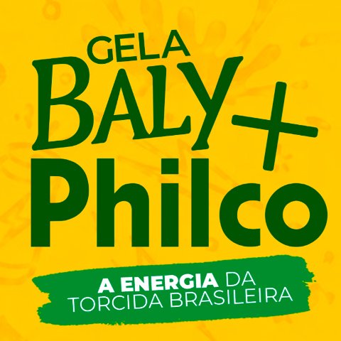 Banner quadrado da Gela Baly com Philco