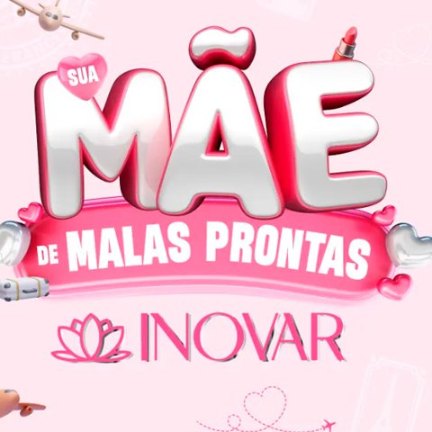 Banner quadrado da Sua Mãe de Malas Prontas Inovar