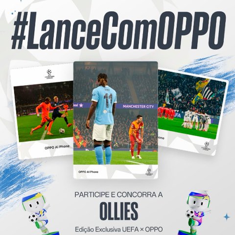 Banner quadrado da Lance com OPPO